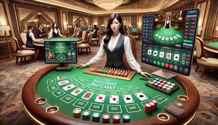 Meja roulette pahlawanjitu bernuansa hijau
